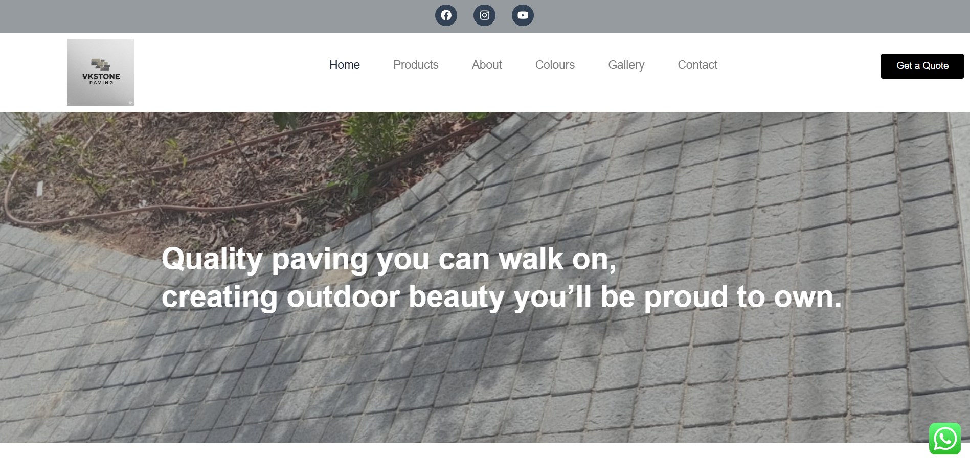WordPress Project 2: VK Stone Paving