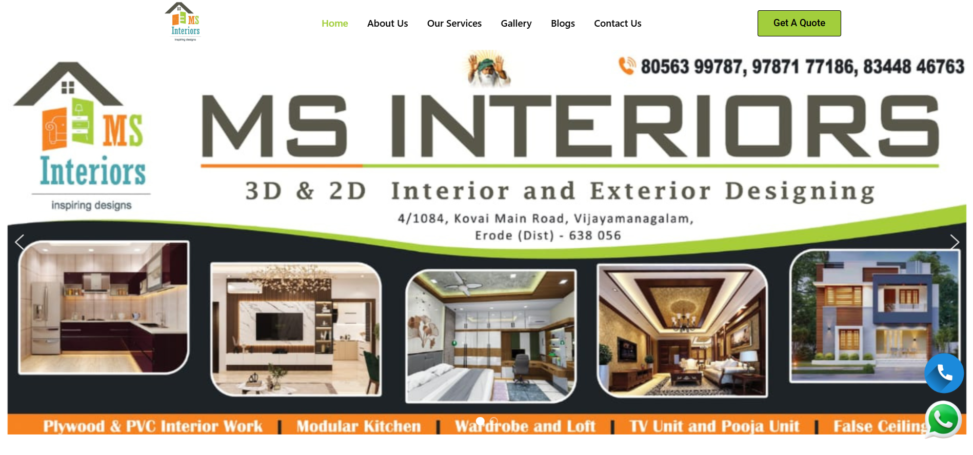WordPress Project 6: MS Interiors